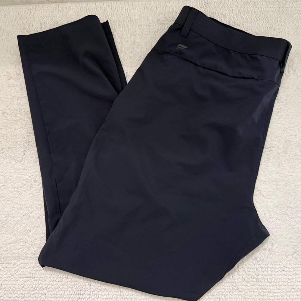 Fabletics Men's Slim Performance Pants - Navy Blue 36 x 32